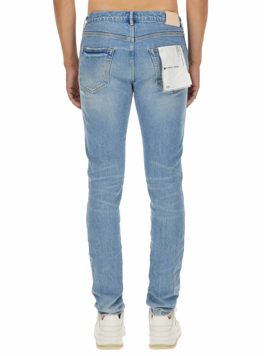 Purple Brand Men's Vintage Abrasions Jeans Blue