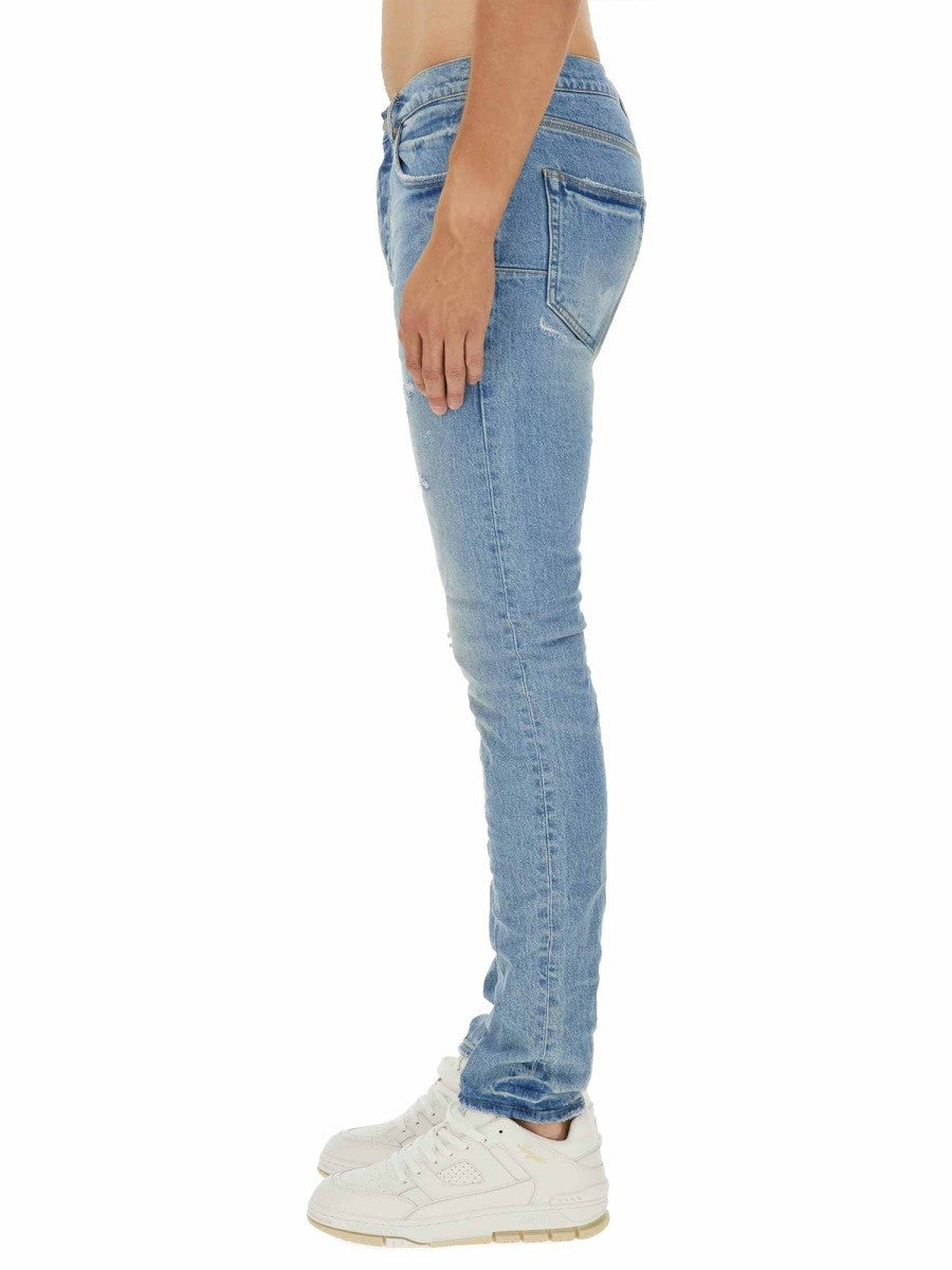 Purple Brand Men's Vintage Abrasions Jeans Blue