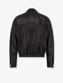 Tonywack Men's Vintage Leather Jacket Black