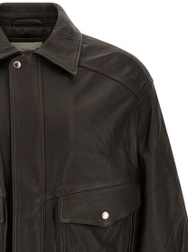 DUNST Vintage Leather Jacket Brown
