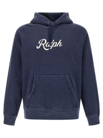 Polo Ralph Lauren Vintage Print Hoodie Blue