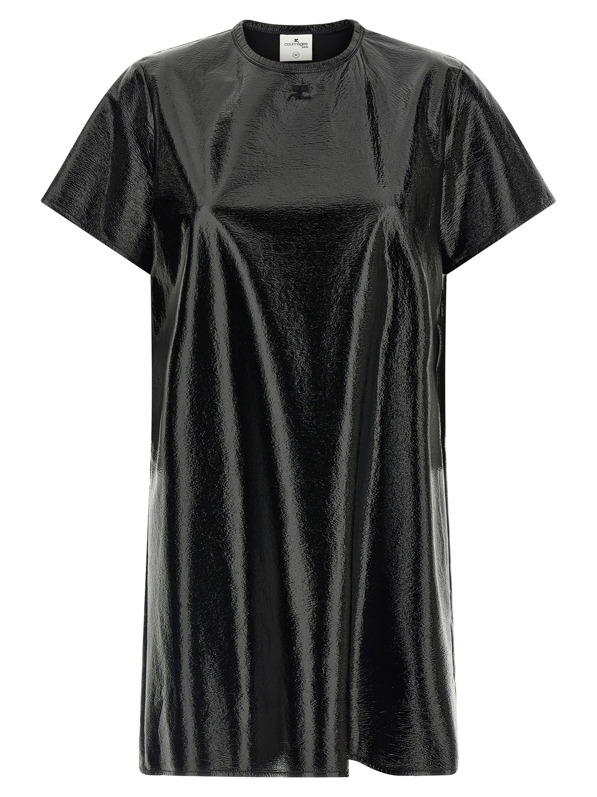 courrèges Vinyl Dress Black