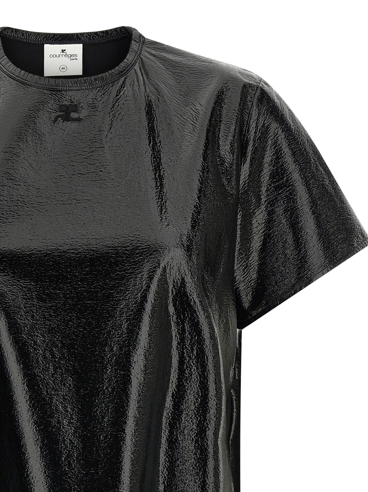 courrèges Vinyl Dress Black