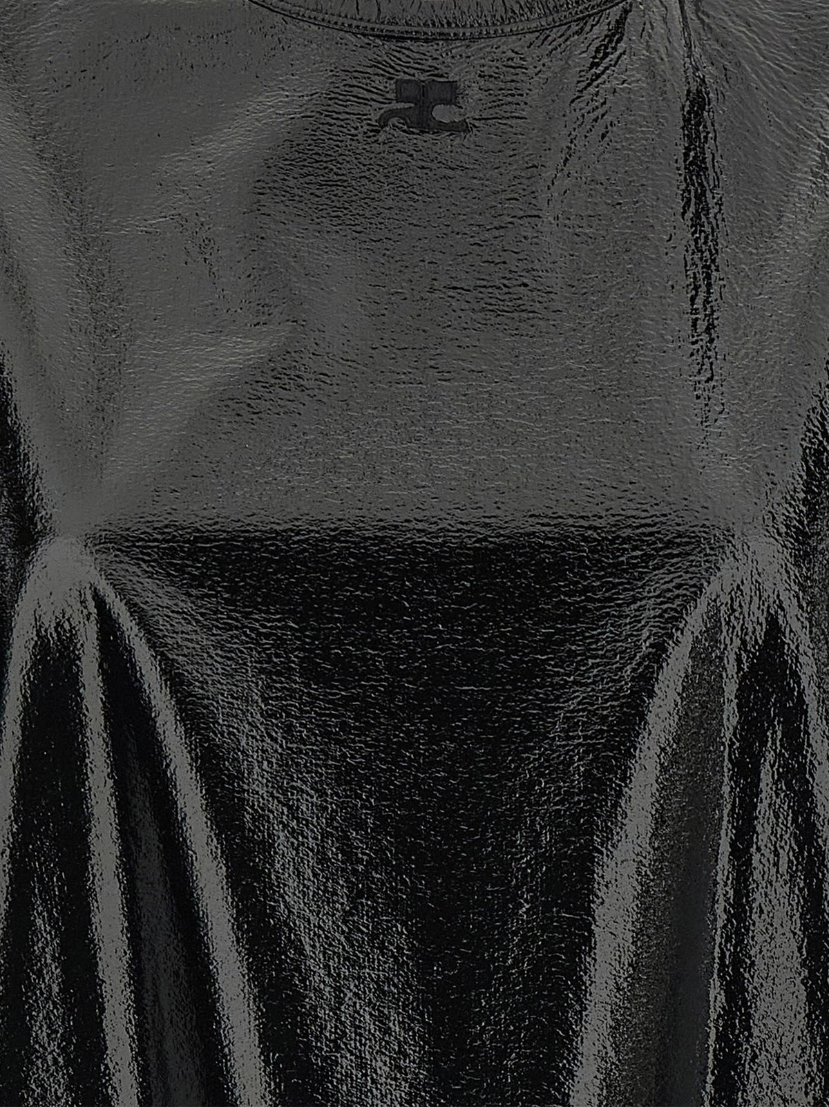 courrèges Vinyl Dress Black