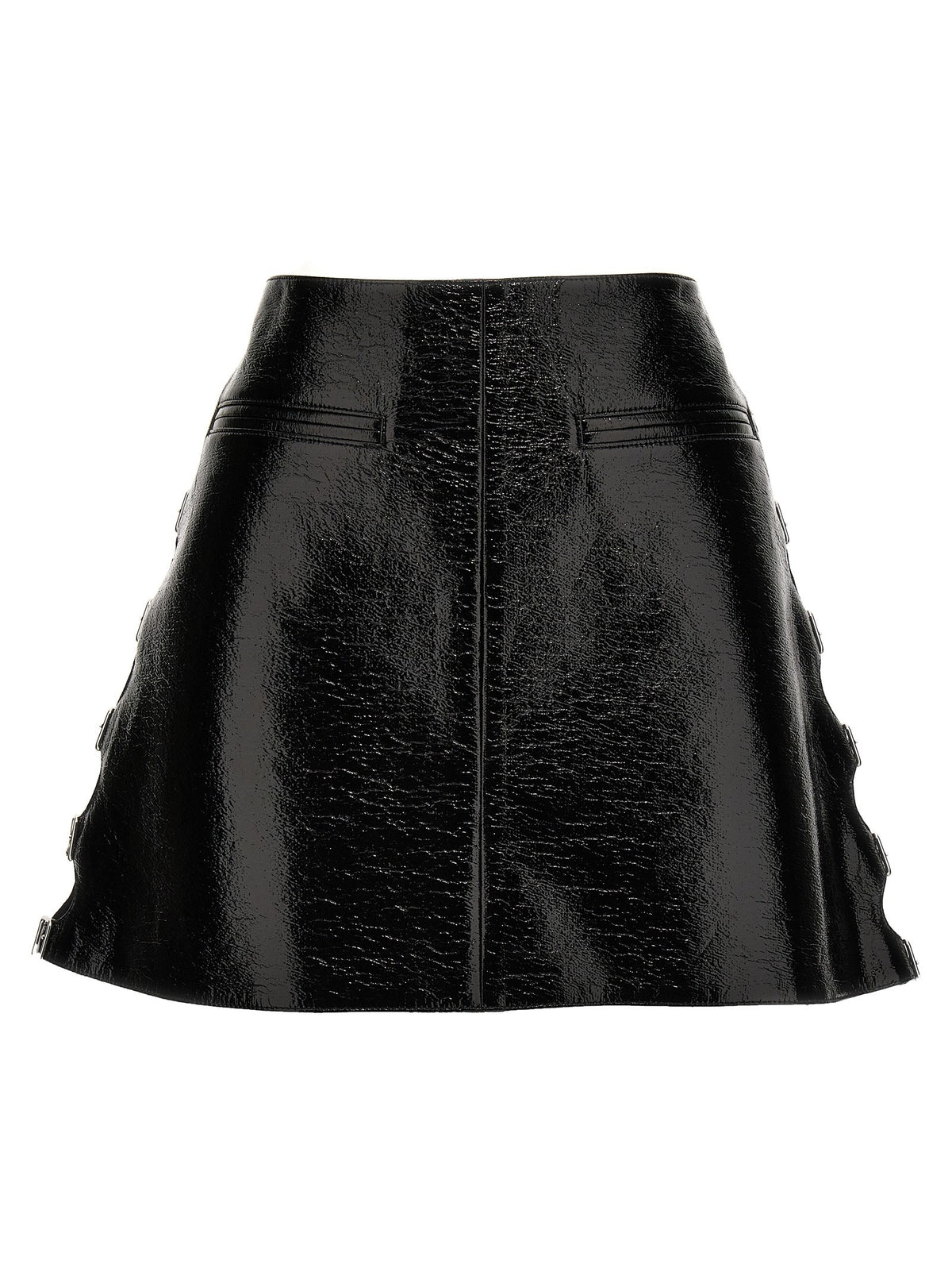 courrèges Vinyl Miniskirt Black