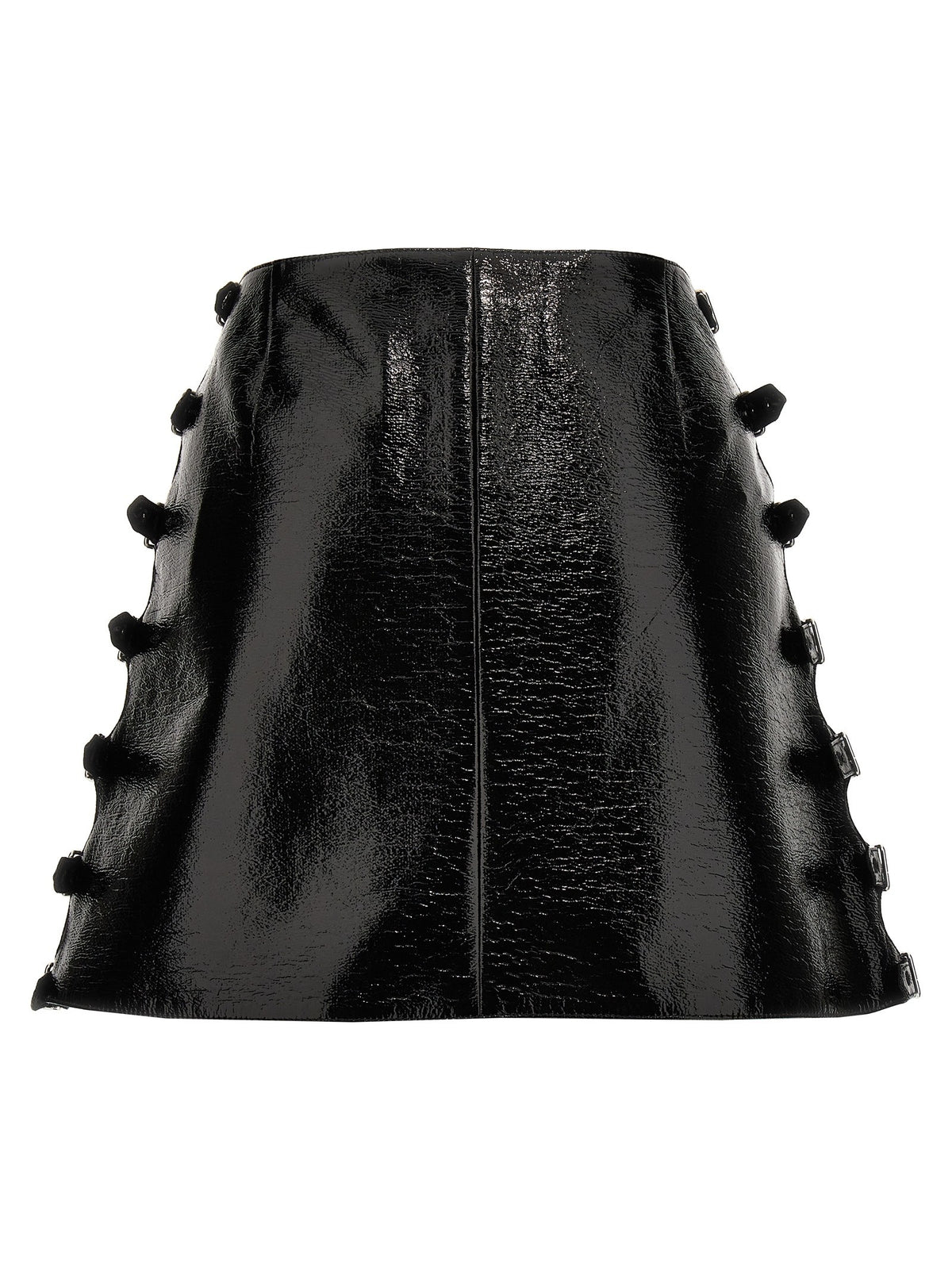 courrèges Vinyl Miniskirt Black