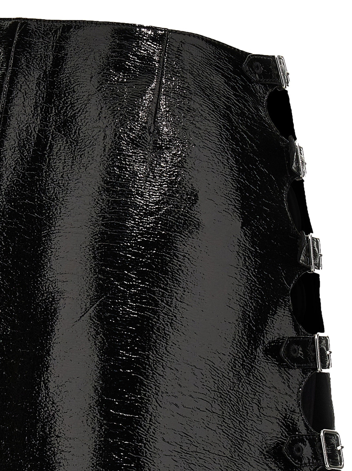 courrèges Vinyl Miniskirt Black
