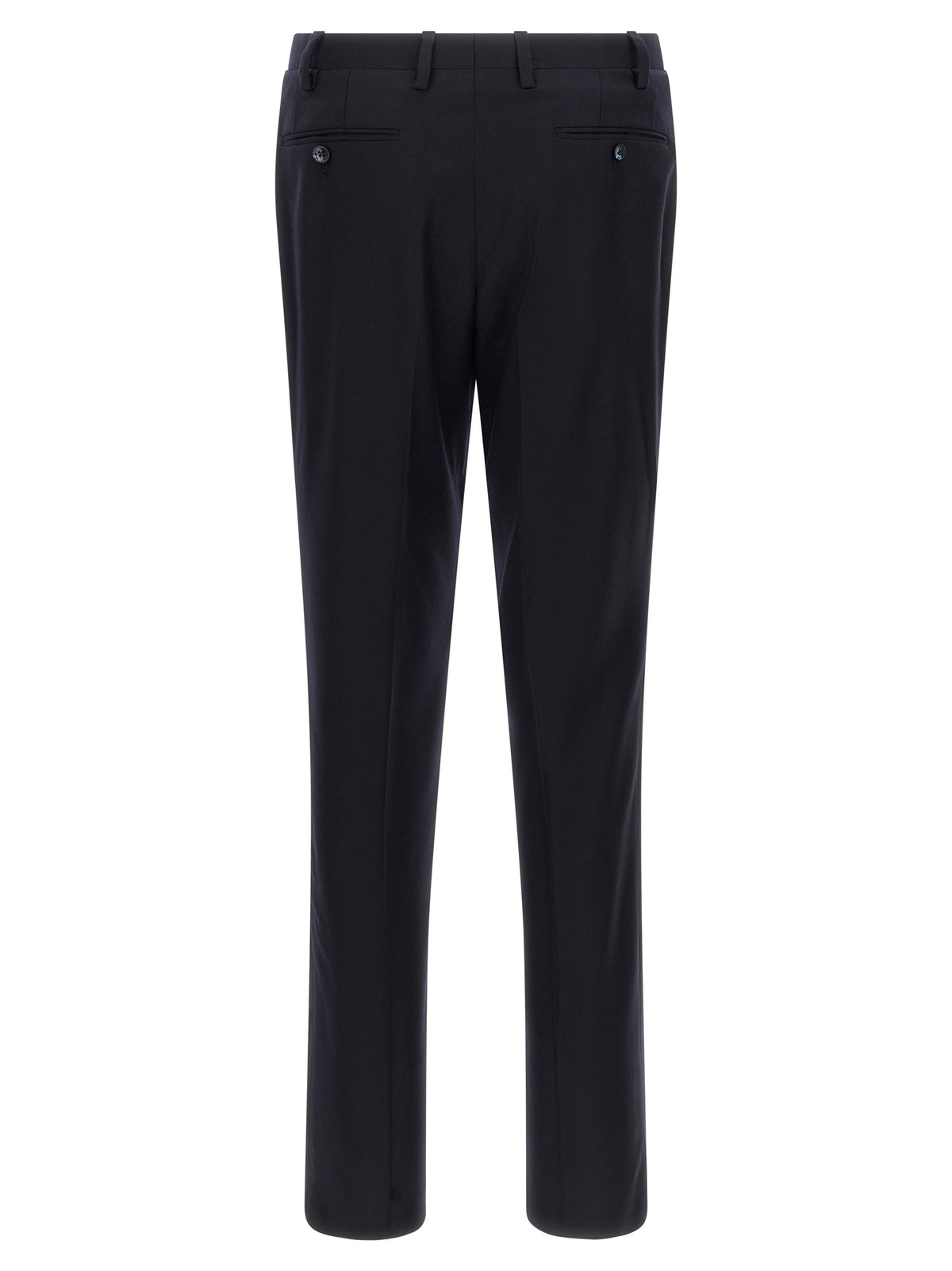 Kiton Virgin Wool and Cashmere Dress Blue