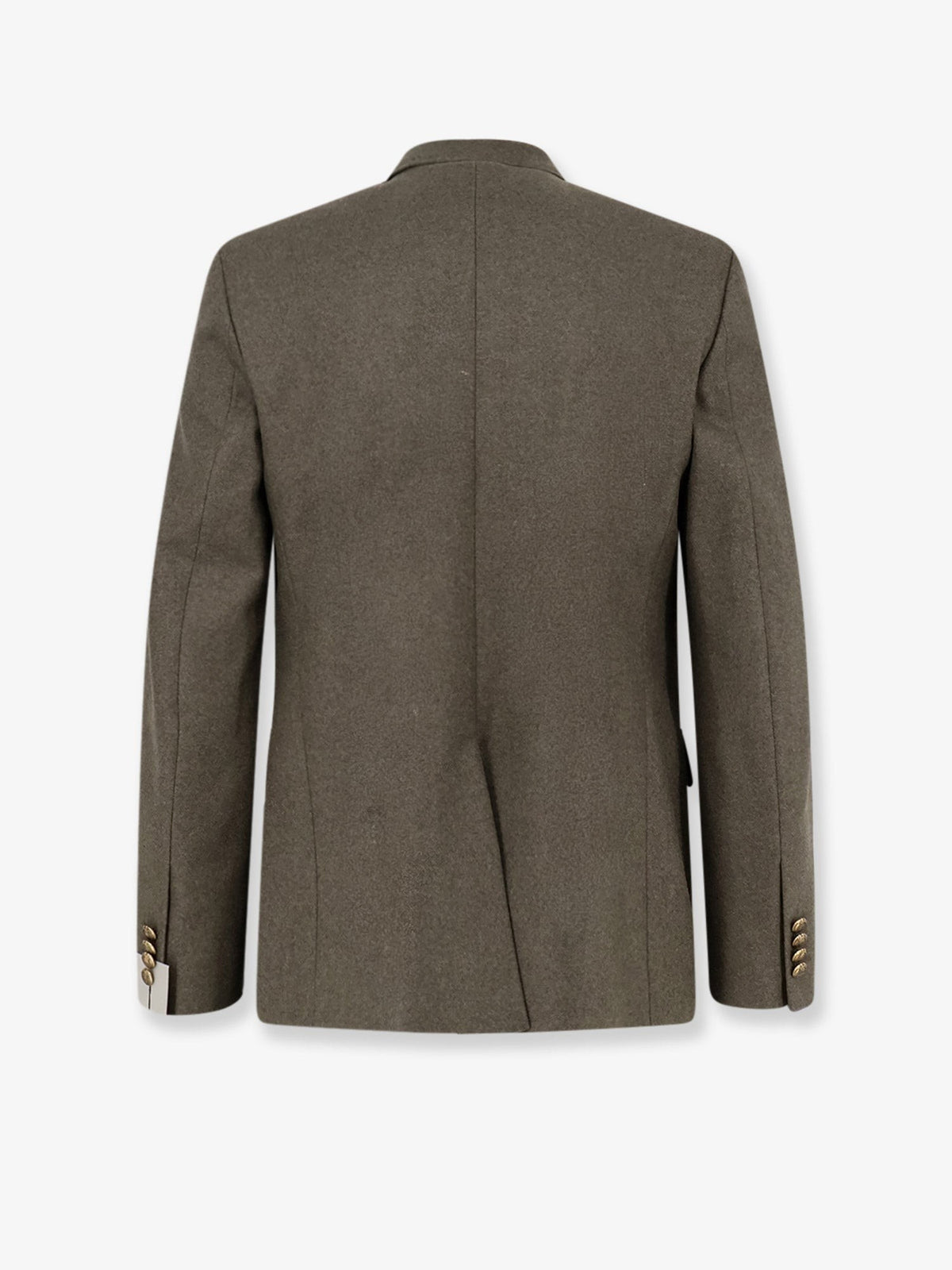 Dior Men's Virgin Wool and Cashmere Flannel Double Breasted Blazer Green