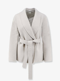 Dior Women's Virgin Wool and Silk Coat Gold
