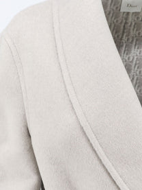 Dior Women's Virgin Wool and Silk Coat Gold