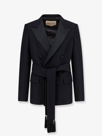Valentino Men's Virgin Wool Blazer Black