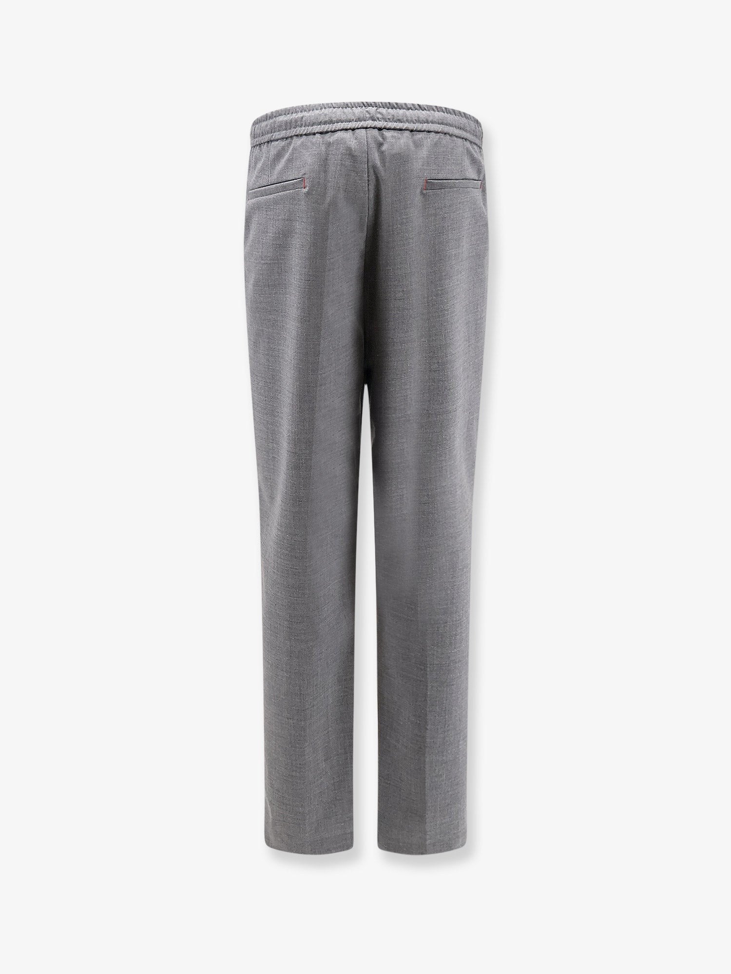 AMARÁNTO Men's Virgin Wool Blend Trousers Grey