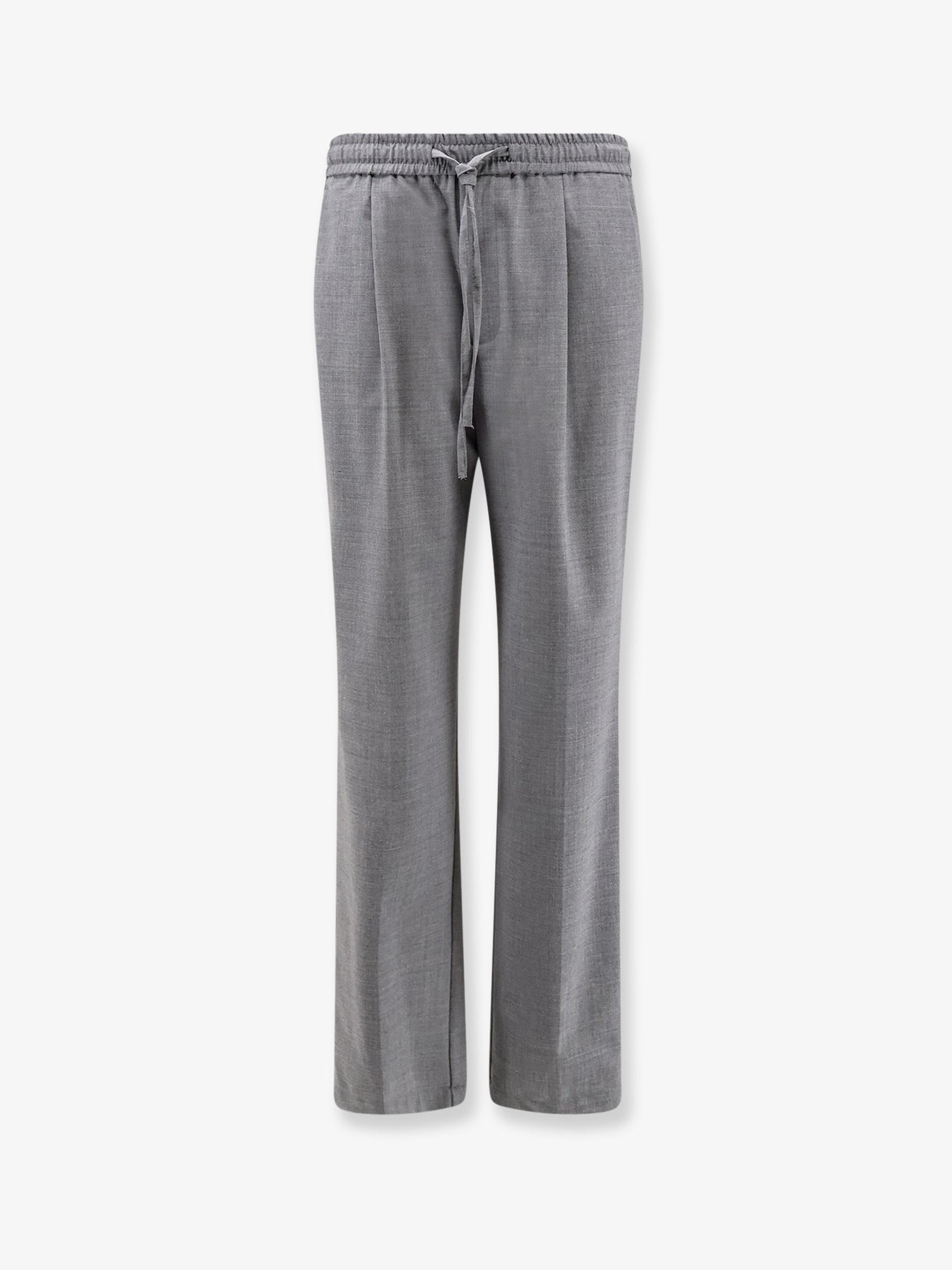 AMARÁNTO Men's Virgin Wool Blend Trousers Grey