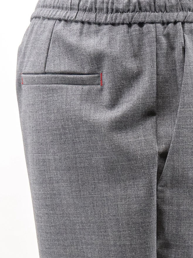 AMARÁNTO Men's Virgin Wool Blend Trousers Grey
