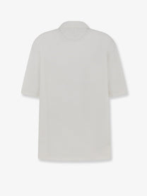 Brunello Cucinelli Men's Heraldic Polo Shirt White