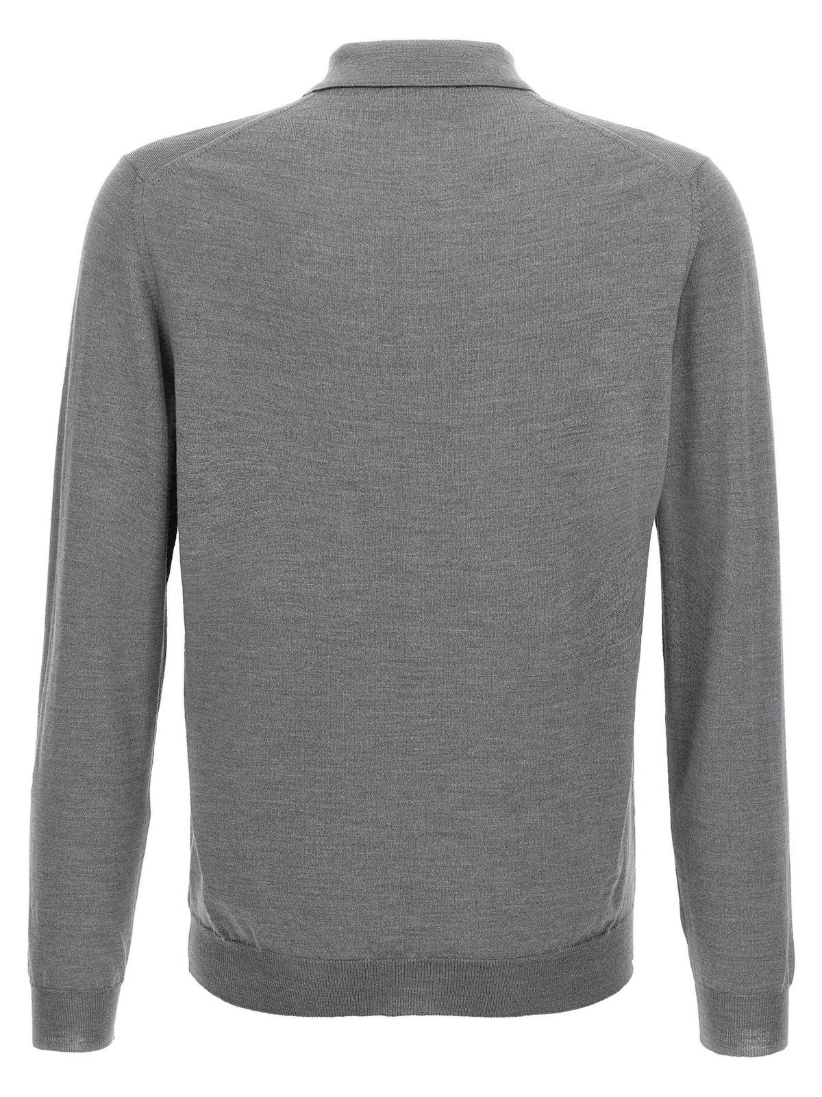 Zanone Virgin Wool Polo Shirt Grey