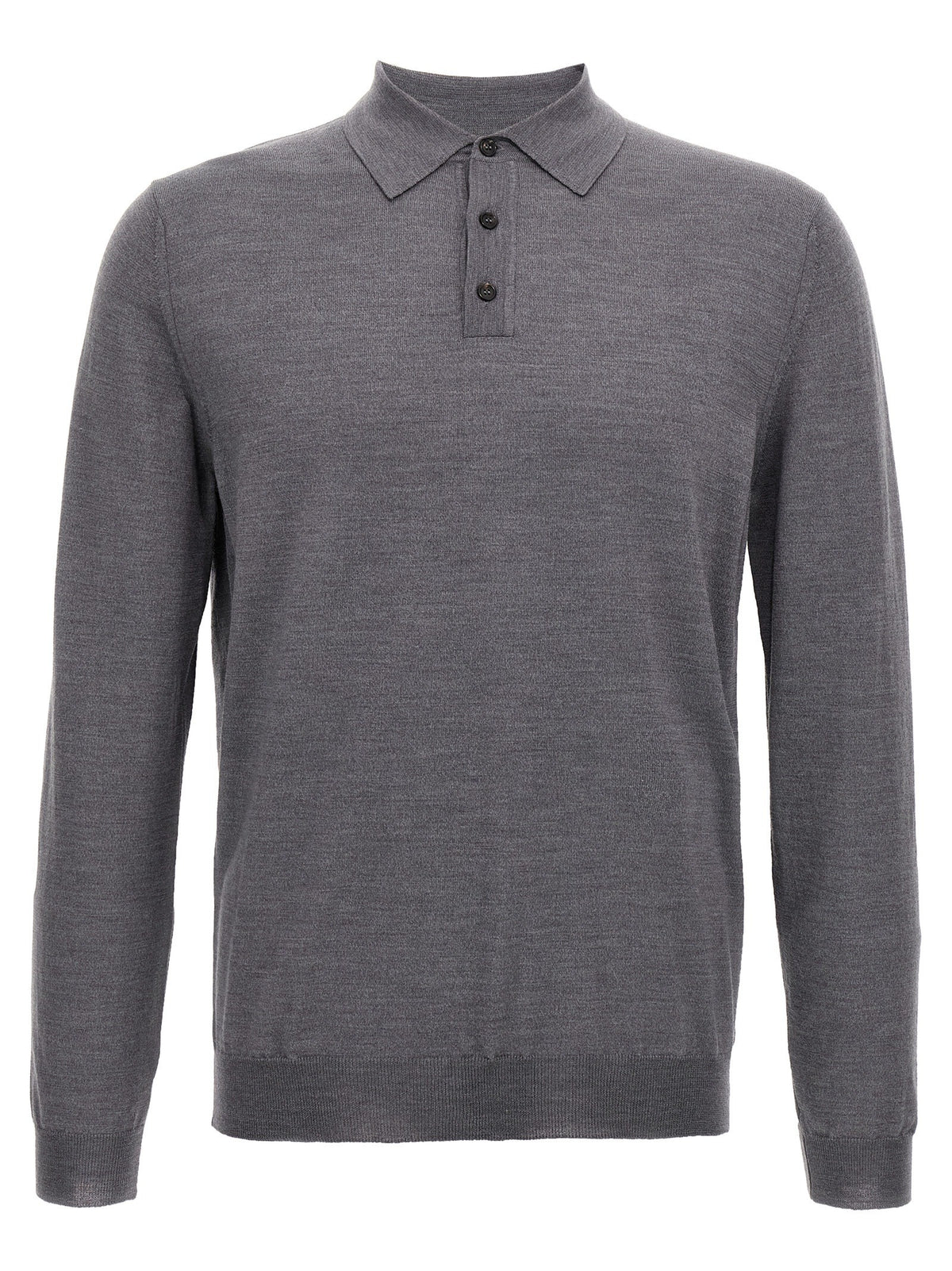 Zanone Virgin Wool Polo Shirt Grey