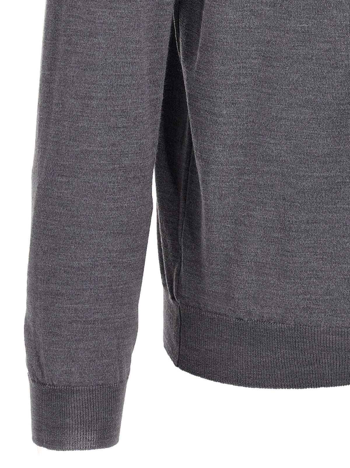 Zanone Virgin Wool Polo Shirt Grey