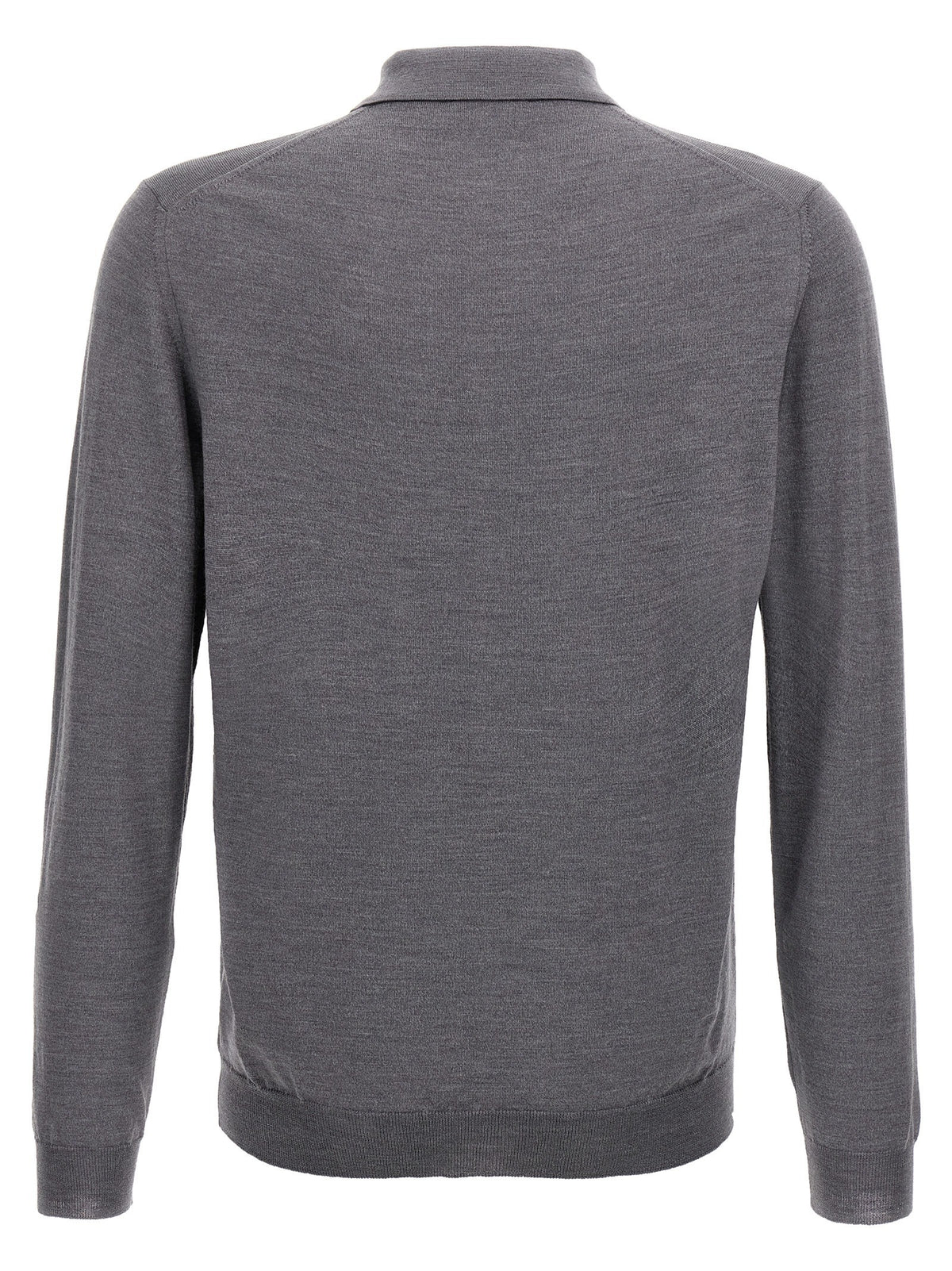 Zanone Virgin Wool Polo Shirt Grey