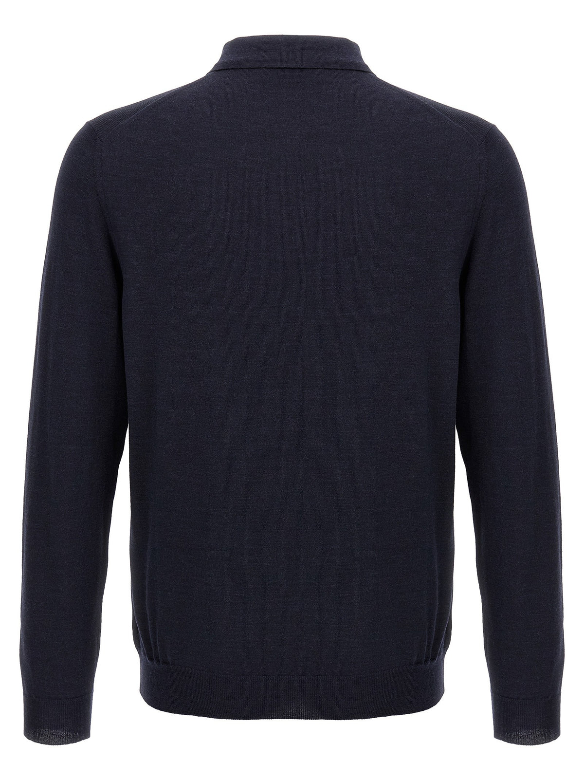 Zanone Virgin Wool Polo Shirt Blue