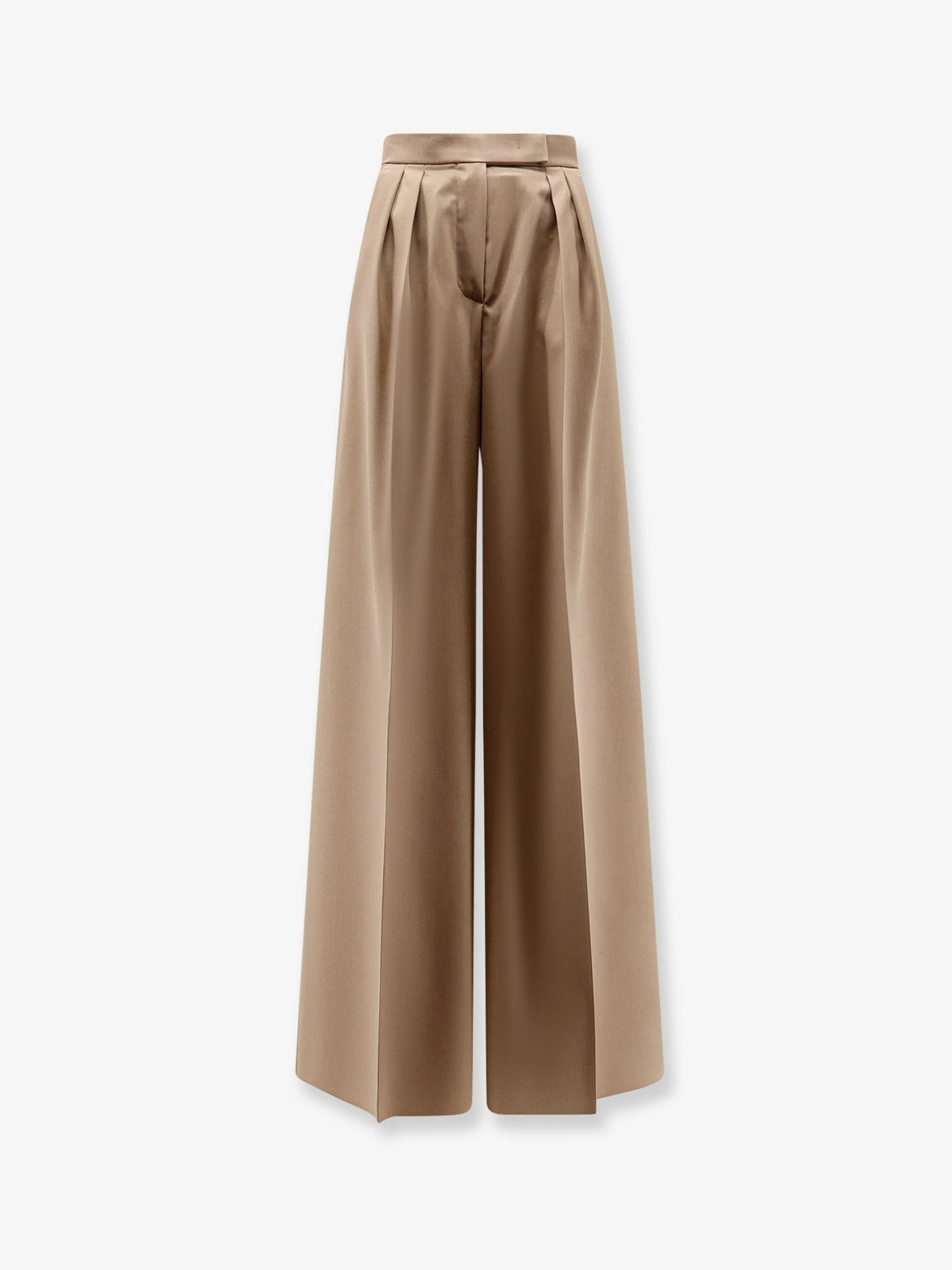 Max Mara Women's Virgin Wool Quorum Trousers Beige