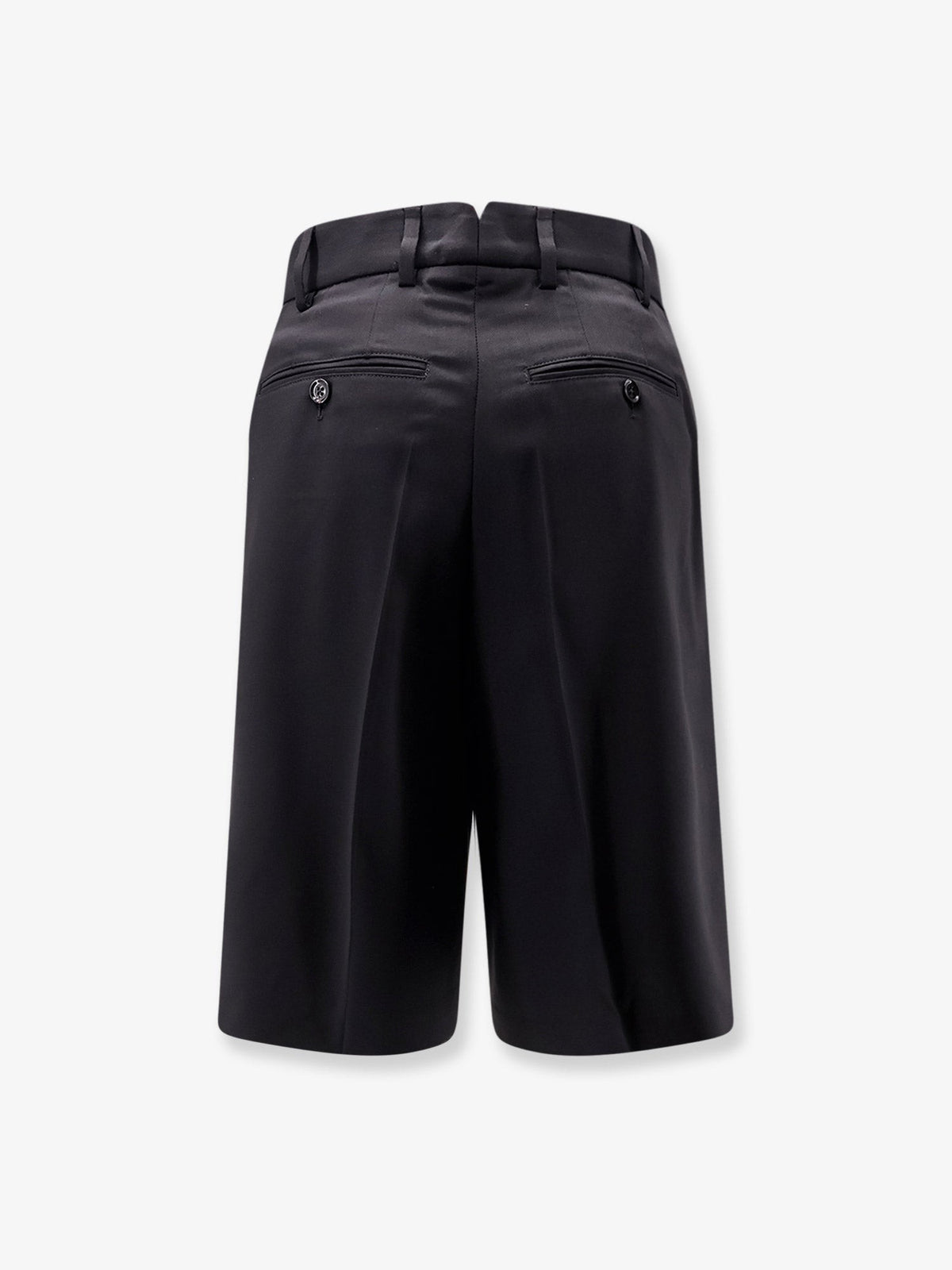Ami Paris Men's Virgin Wool Shorts Black