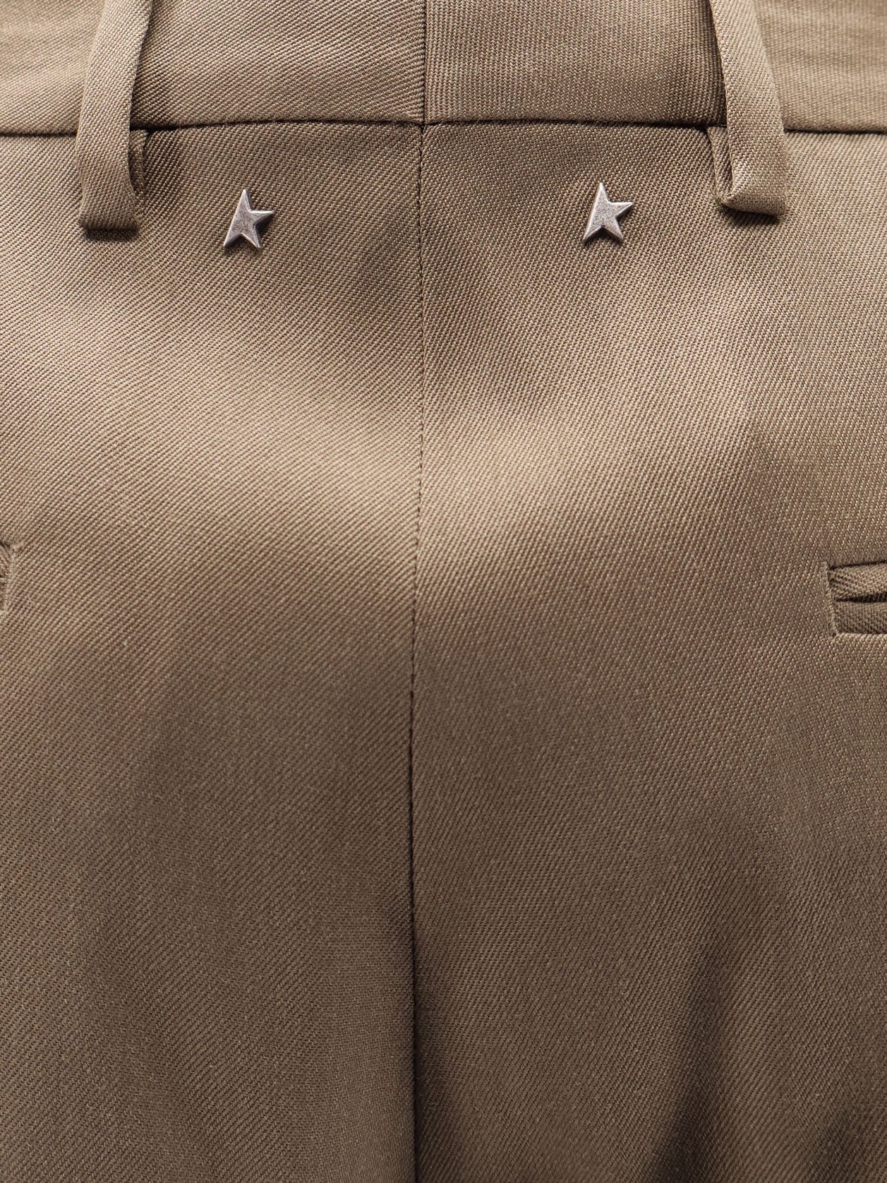 Golden Goose Men's Virgin Wool Shorts Brown