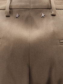 Golden Goose Men's Virgin Wool Shorts Brown