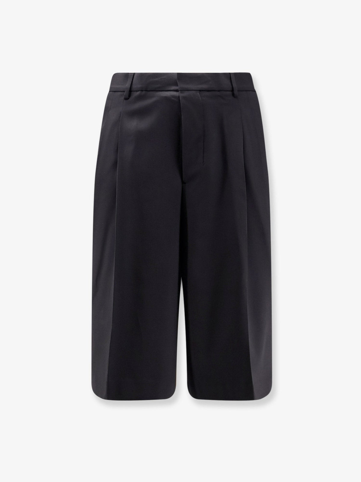 Ami Paris Men's Virgin Wool Shorts Black