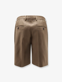 Golden Goose Men's Virgin Wool Shorts Brown