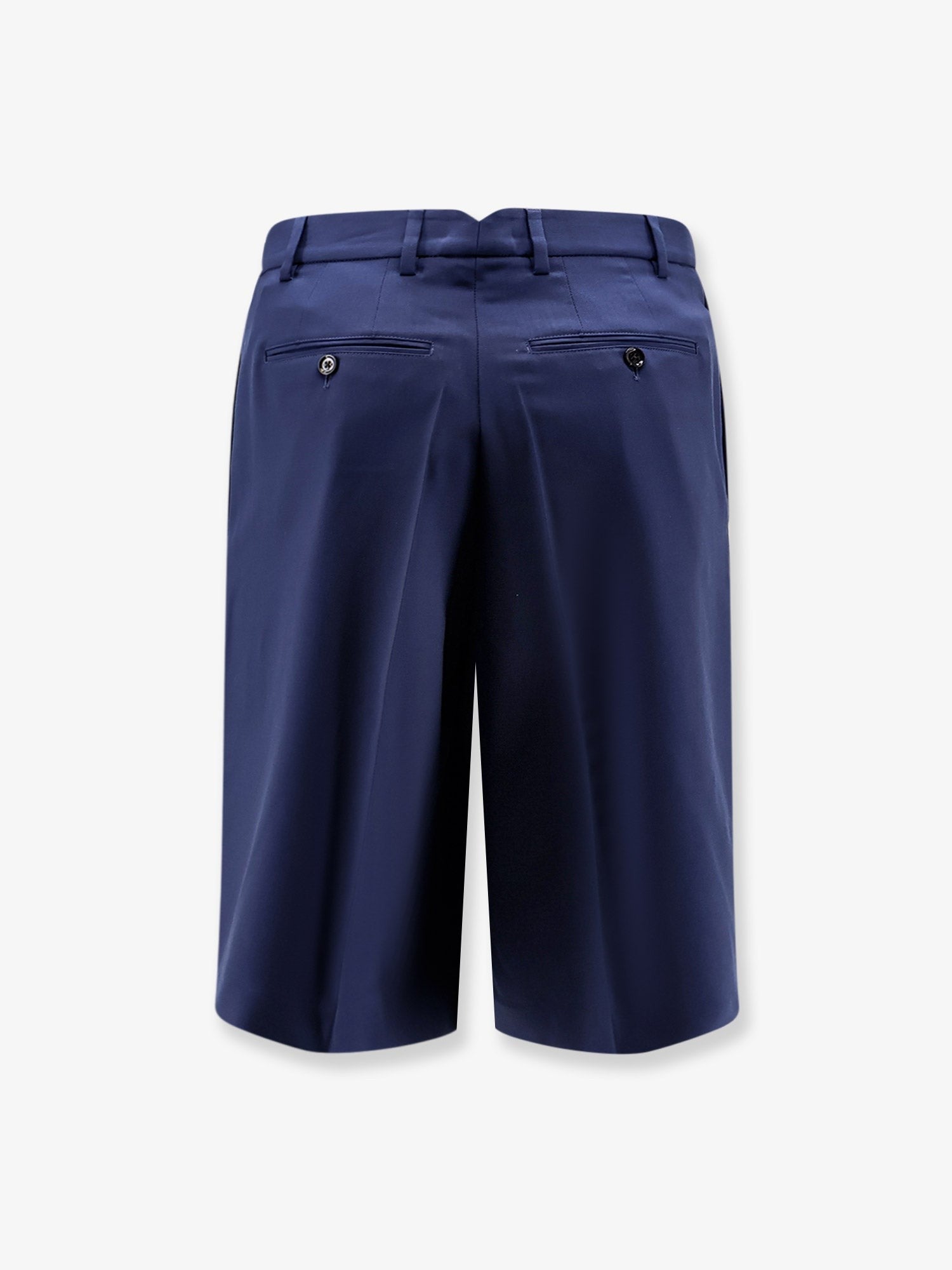 Ami Paris Men's Fresh Wool Bermuda Shorts Blue