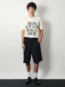 Ami Paris Men's Virgin Wool Shorts Black