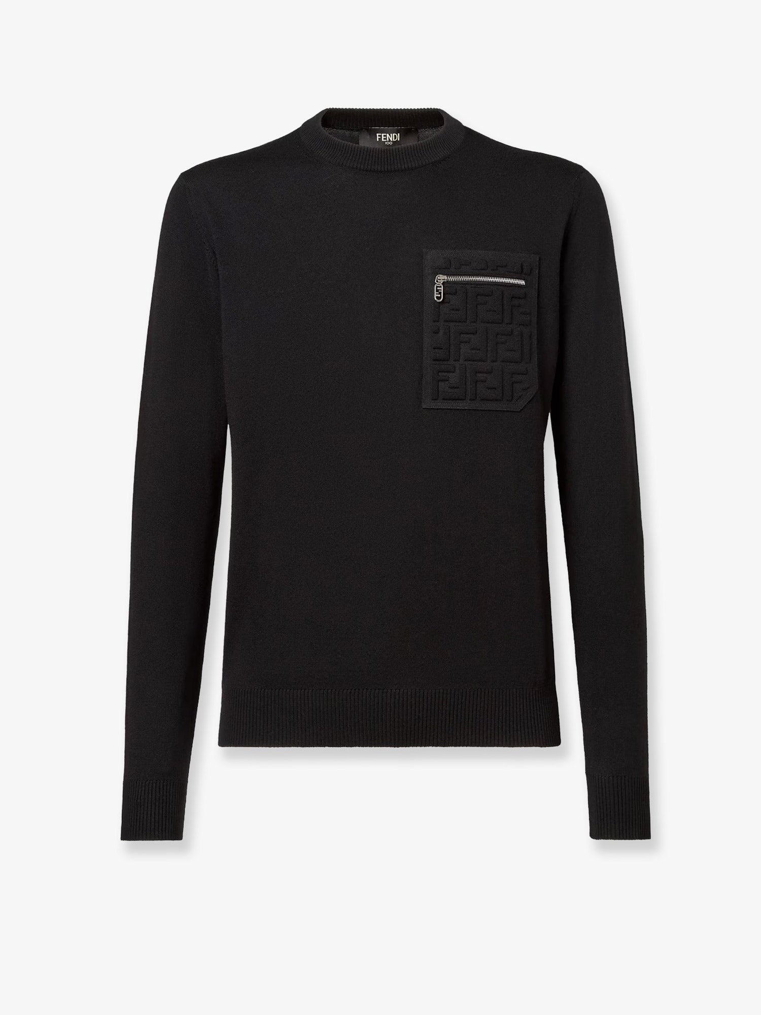 Fendi Men's FF Pocket Sweater Black