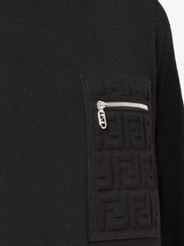 Fendi Men's FF Pocket Sweater Black