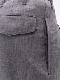 Ami Paris Men's Virgin Wool Trousers Grey