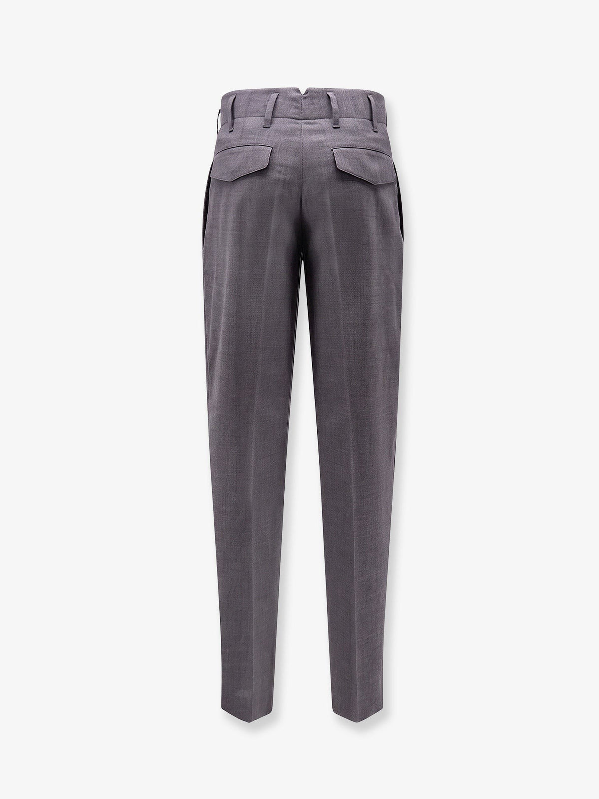 Ami Paris Men's Virgin Wool Trousers Grey