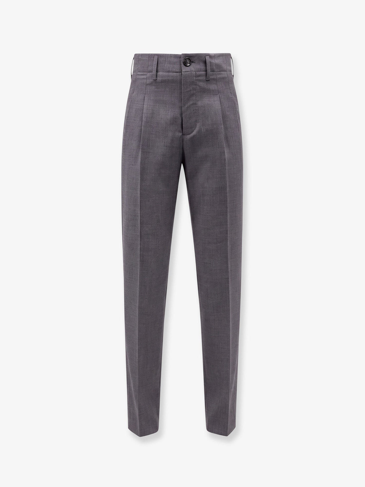 Ami Paris Men's Virgin Wool Trousers Grey