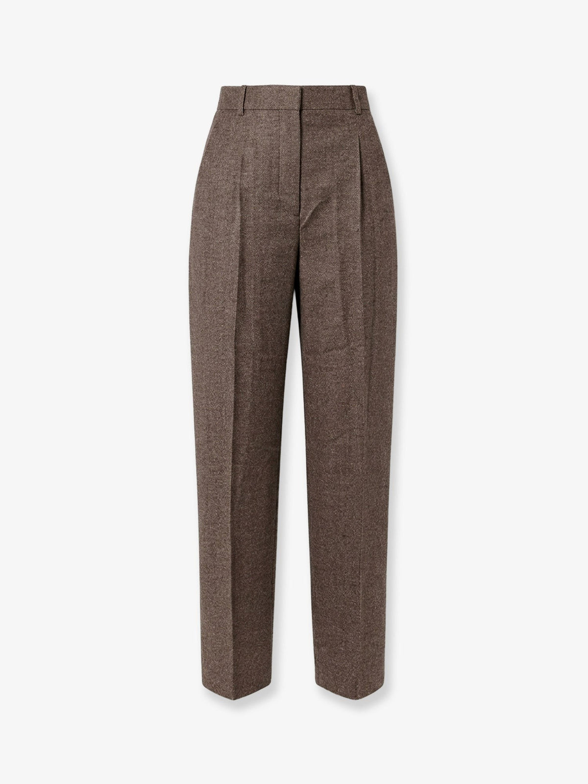 Toteme Women's Viscose and Certified Wool Trousers Beige
