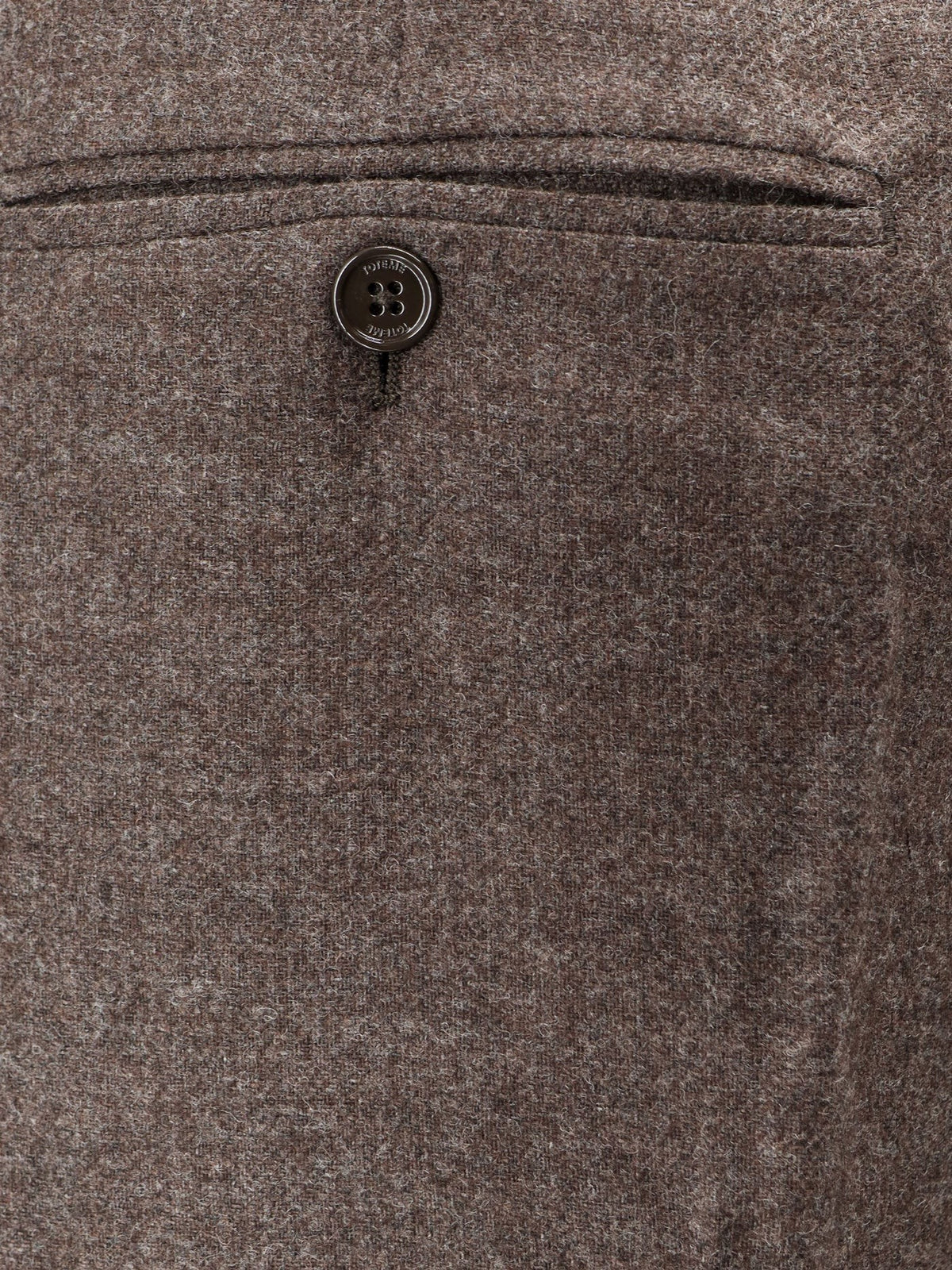 Toteme Women's Viscose and Certified Wool Trousers Beige
