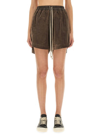 Rick Owens Women's Viscose and Cupro Shorts Brown