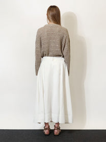 Brunello Cucinelli Women's Sartorial Skirt White