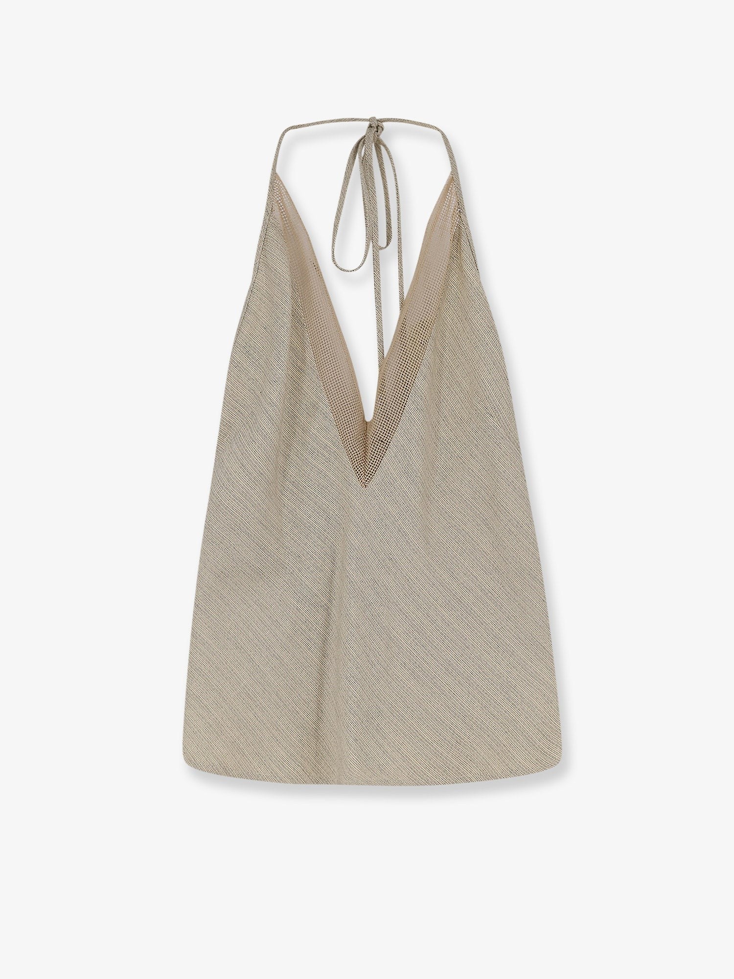 Alysi Women's Viscose and Linen Top White