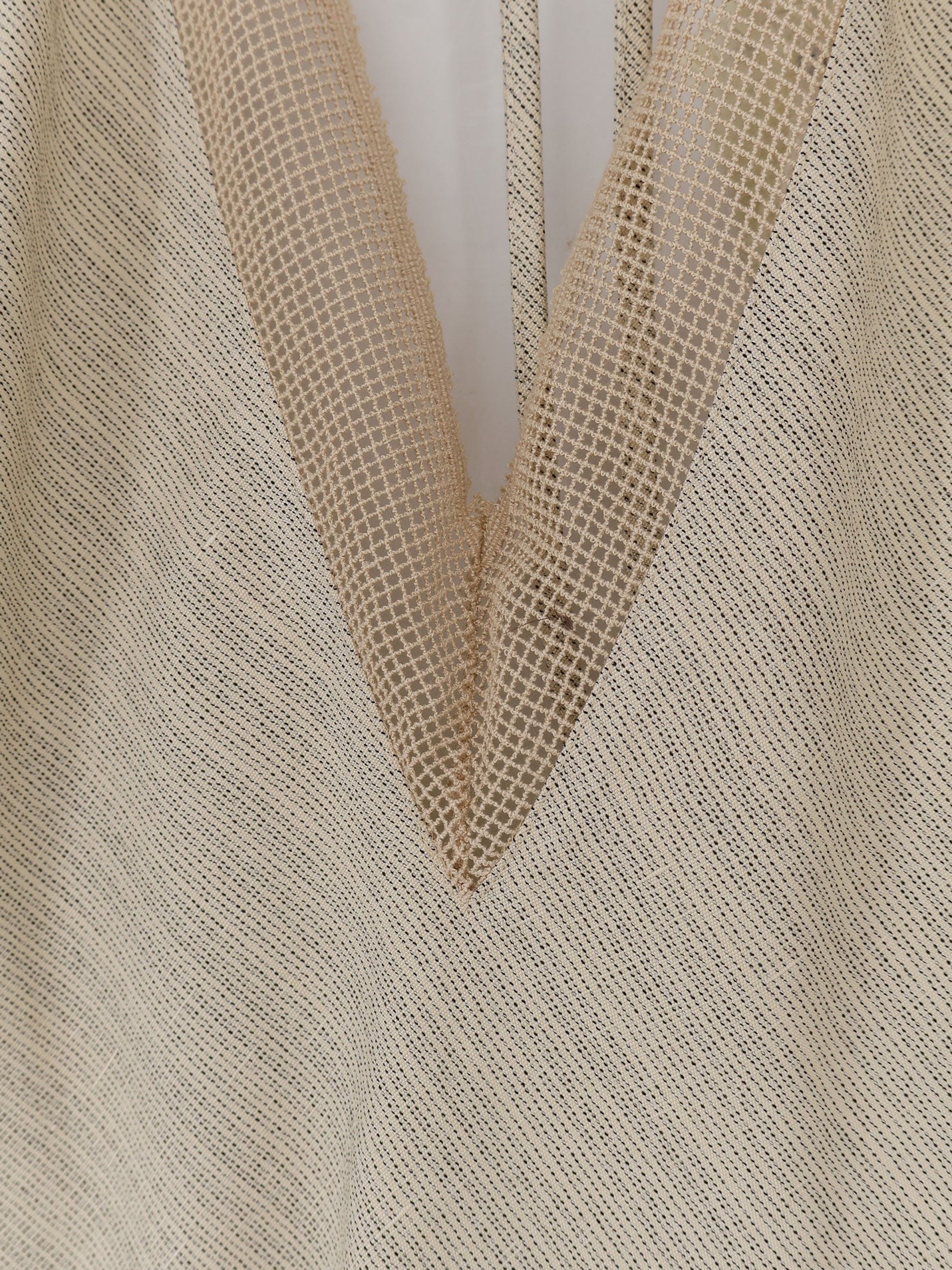 Alysi Women's Viscose and Linen Top White