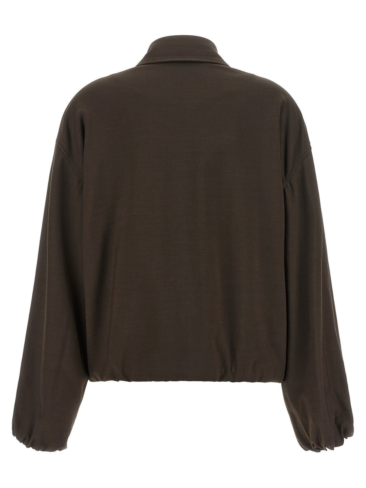 Loewe Viscose and Wool Jacket Brown