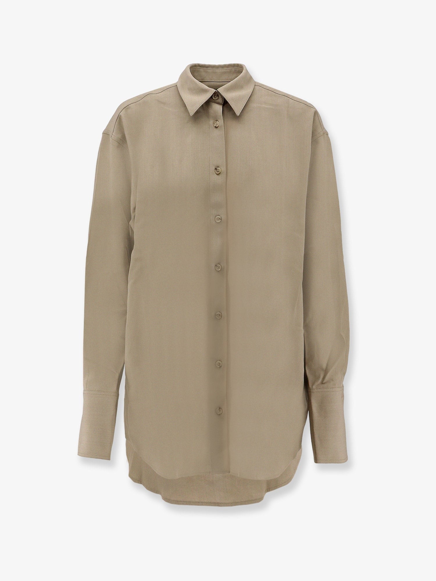 Toteme Women's Viscose and Wool Shirt Beige