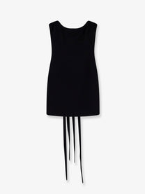 The Attico Women's Viscose Blend Mini Dress Black