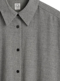 Toteme Women's Viscose Blend Shirt Grey