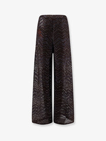 Missoni Women's Viscose Blend Trousers Brown