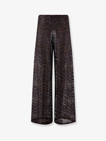 Missoni Women's Viscose Blend Trousers Brown